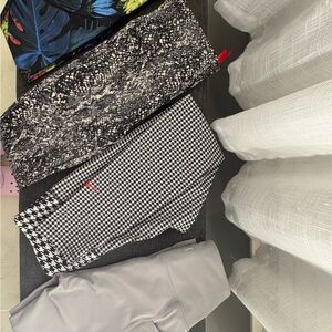 Black & White Printed Pencil Skirts - Set of 3